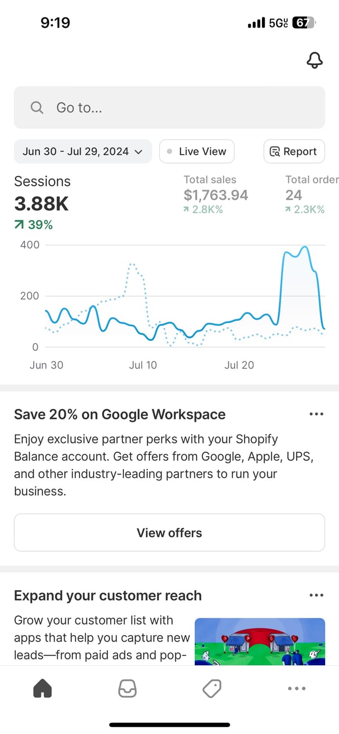 Store results shared by Anthony M.