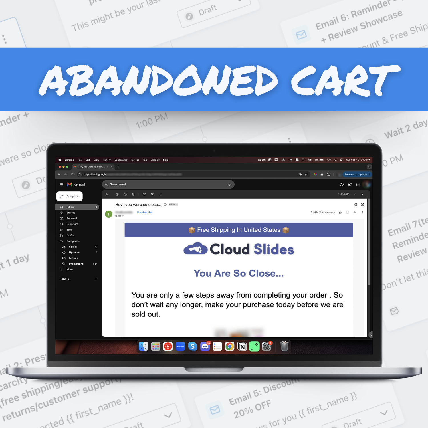 Email & SMS Flow (Abandoned Cart)