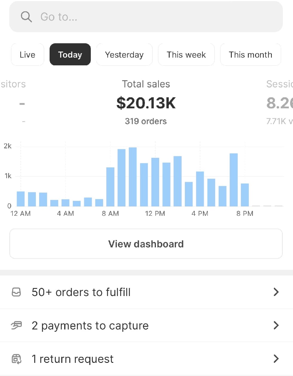 Store results shared by Javier G.